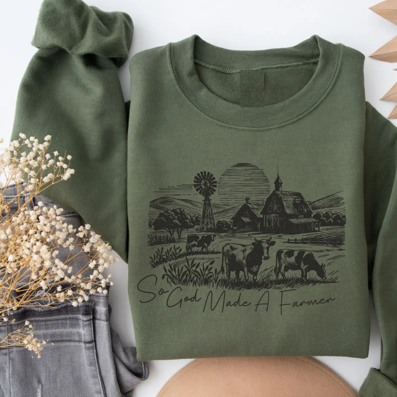 God Made a Farmer Sweatshirt