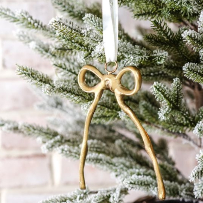 Gold Bow Ornament
