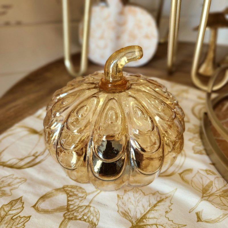 Gold Glass Pumpkin
