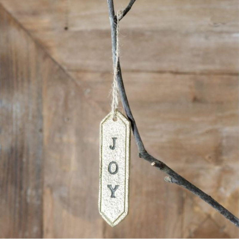 Gold Joy Tag Ornament