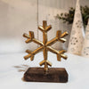 Gold Snowflake Stand