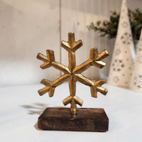 Gold Snowflake Stand