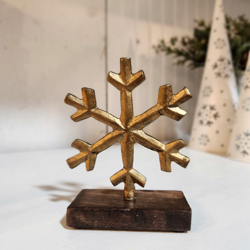 Gold Snowflake Stand