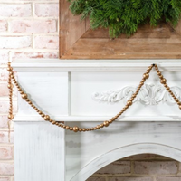 Gold Wood Bead Garland