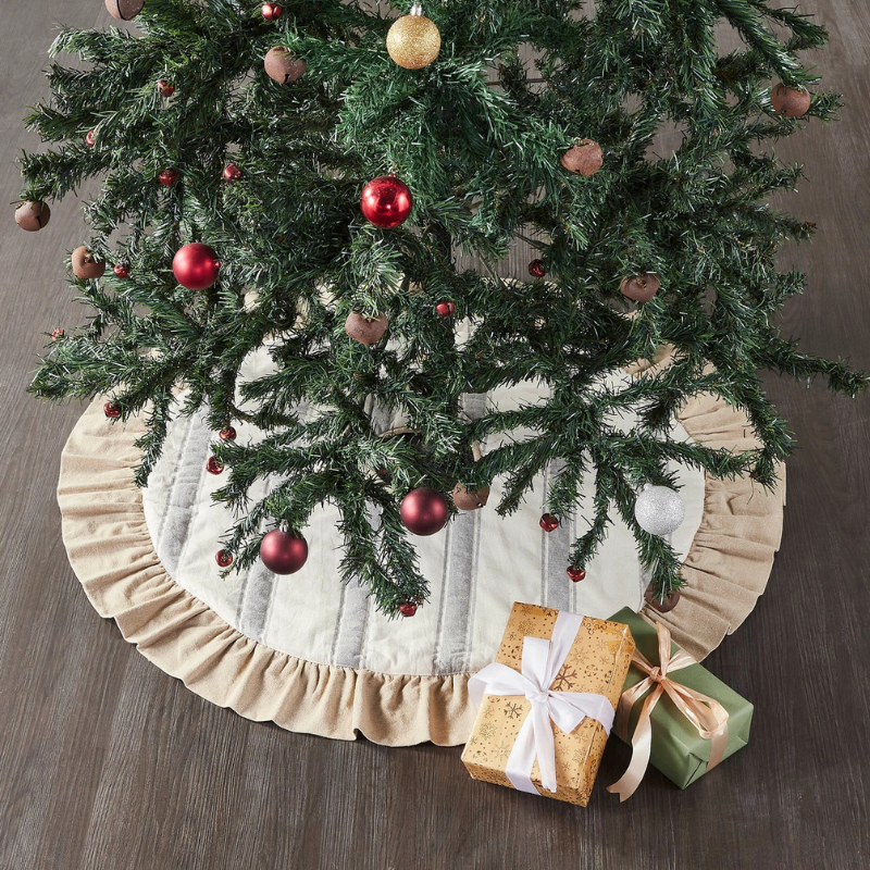 Grain Sack Stripe Tree Skirt