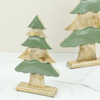 Green Enamel Wood Tree