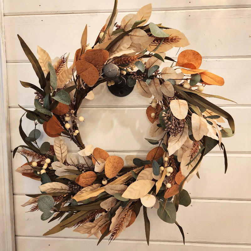 Green & Gold Autumn Floral