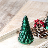 Green Mercury Glass Tree