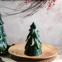 Green LED Stoneware Tree