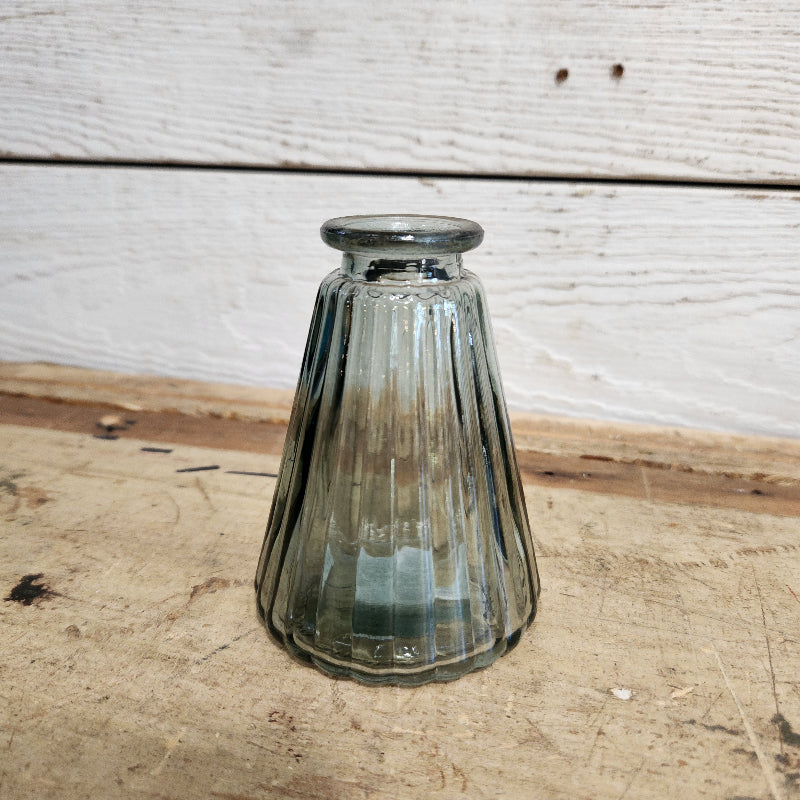 Green Tapered Glass Vase