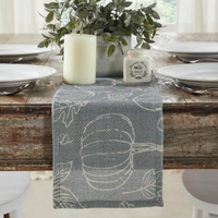 Grey Pumpkin Table Runner