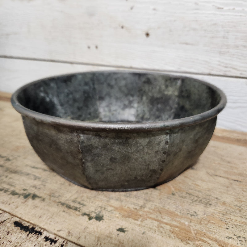 Hammered Tin Bowl