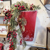 Holiday Cedar garland on display