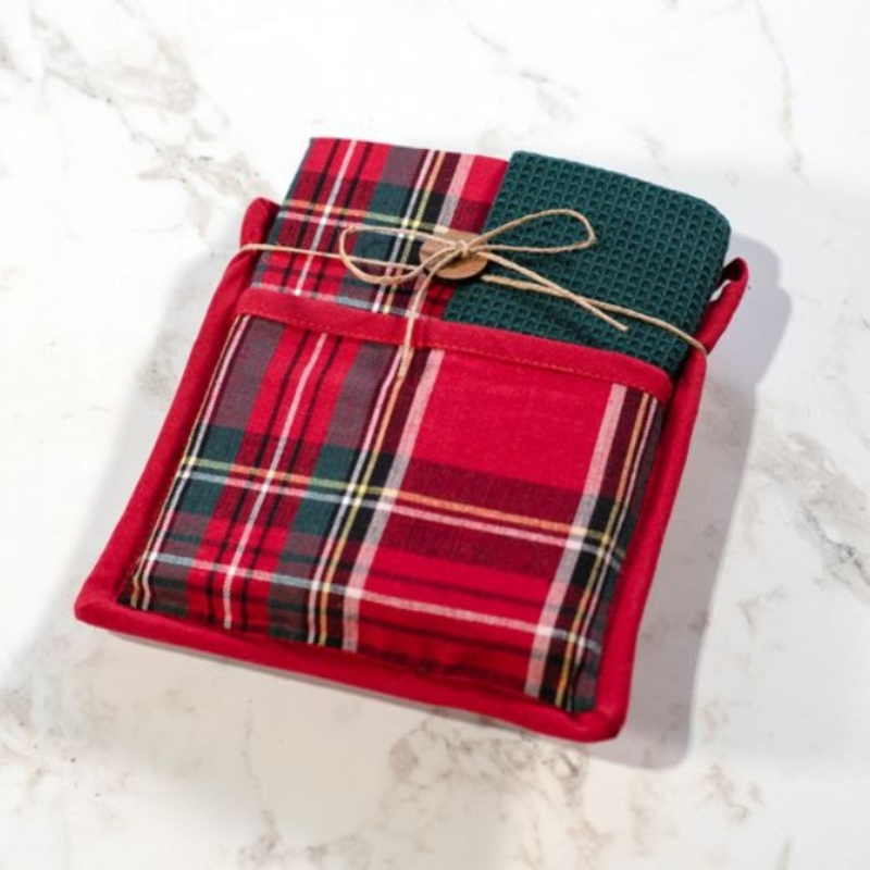 Holiday Potholder & Towel Gift Set