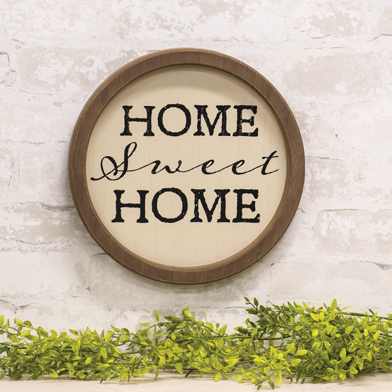 Home Sweet Home Round Sign