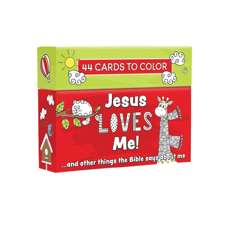 Jesus Loves Me Coloring Cards