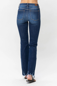 Judy Blue Distressed Hem Bootcut Jean