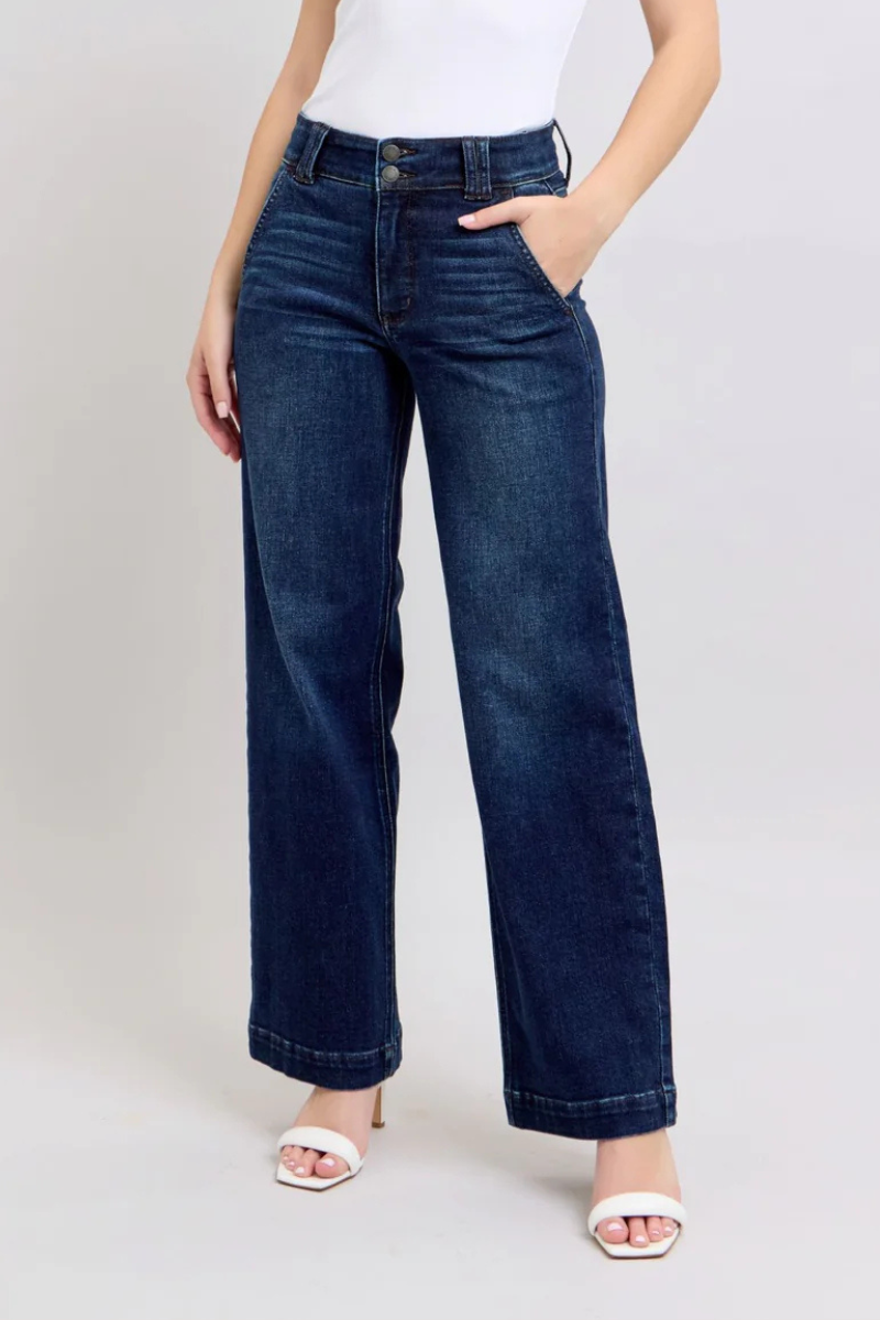 Judy Blue Wide Leg Trouser Jean