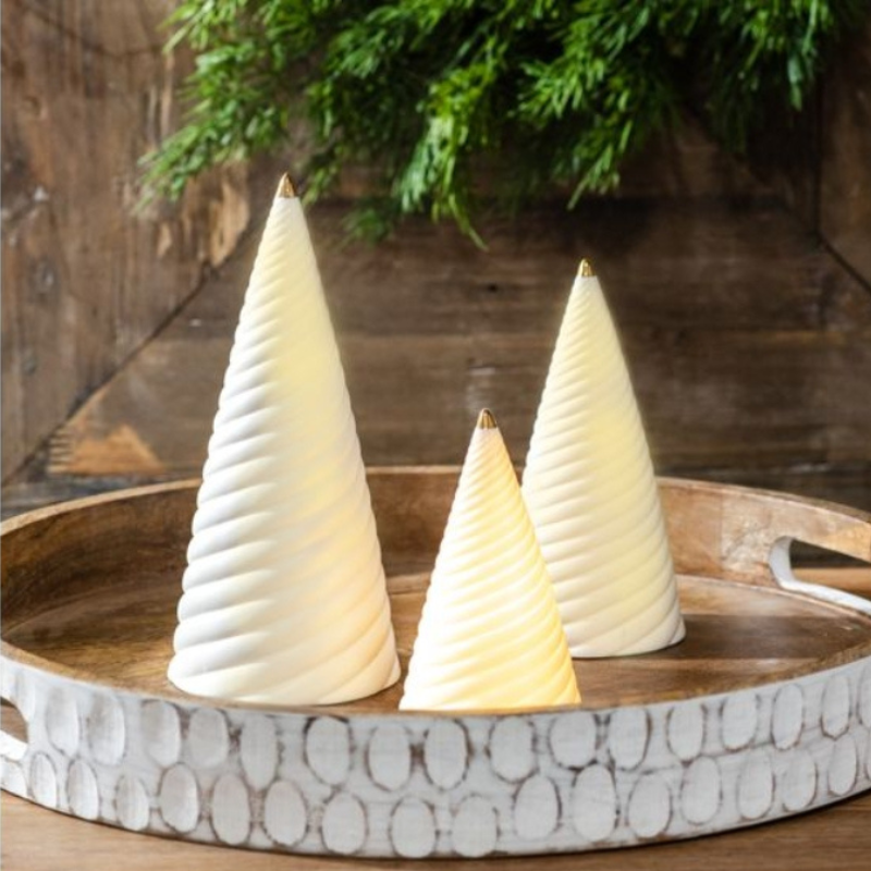 LED Gold Tip Twist Tree