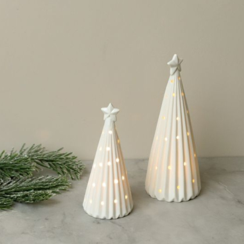 LED White Star Top Dot Tree