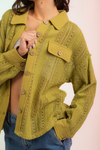 Lace Crochet Shacket