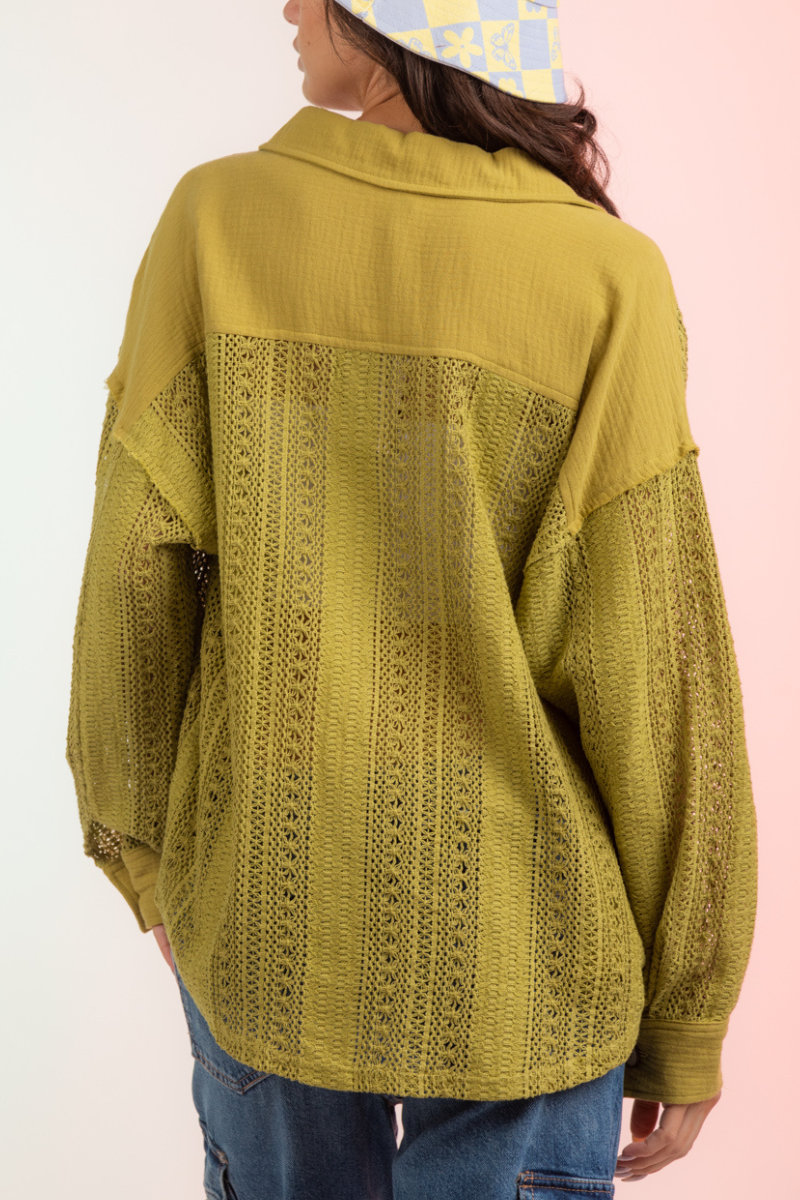 Lace Crochet Shacket