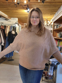  Dolman Sleeve Sweater plus mocha