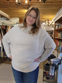  Dolman Sleeve Sweater plus oatmeal