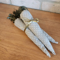 Large Plush Fabric Carrot Bundle