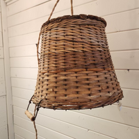 Large Vintage Basket Light