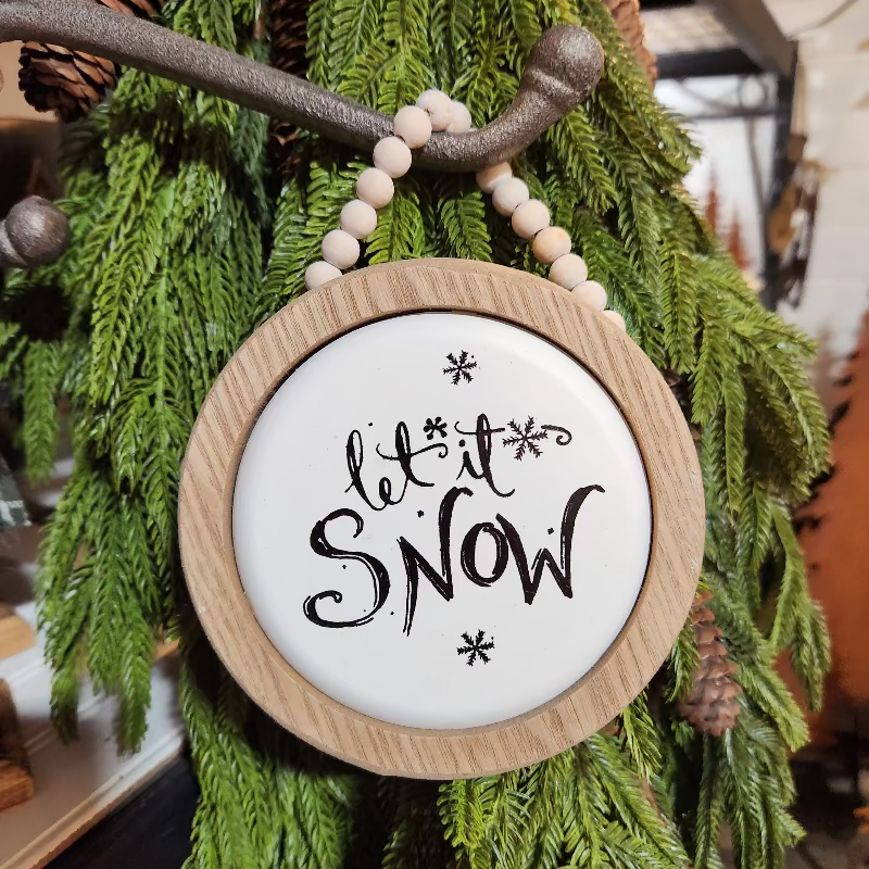 Let it Snow Bead Ornament