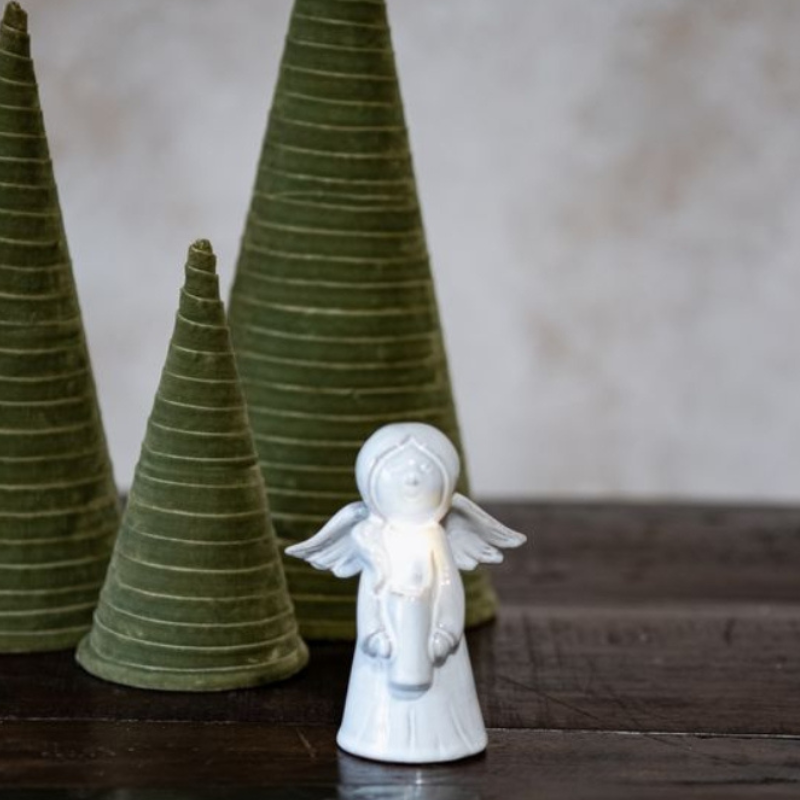 Light Up Ceramic Angel