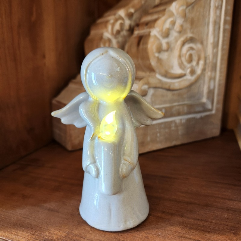 Light Up Ceramic Angel