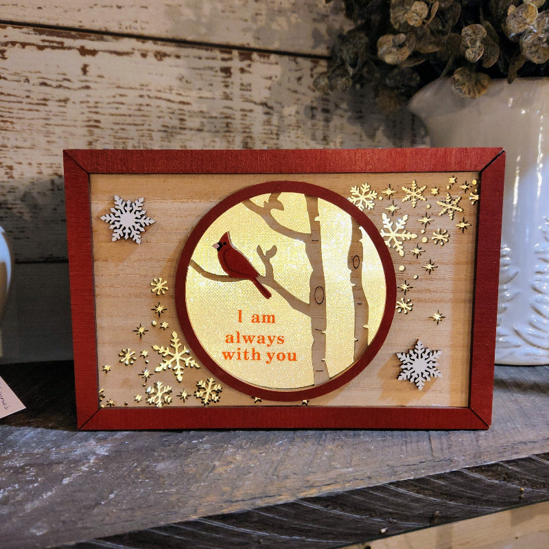 Lighted Cardinal Box