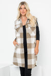 Long Plaid Vest