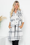 Long Plaid Vest