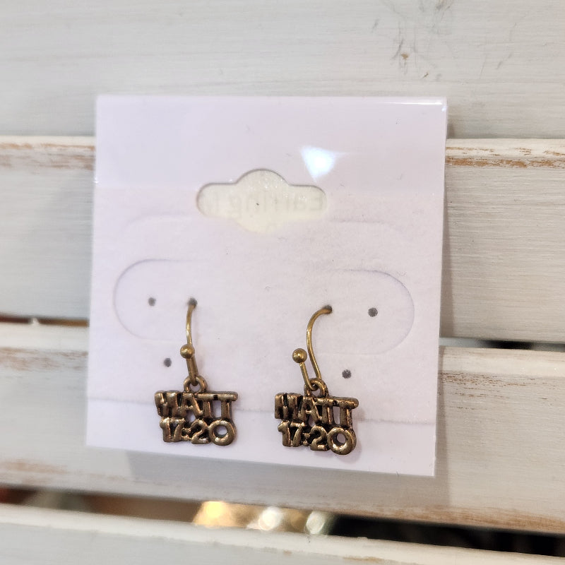 Matt 17:20 Dangle Earring