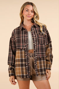 Mixed Plaid Shacket