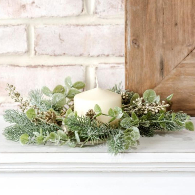 Mix Greens & Gold Candle Ring
