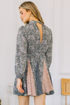 Olive Mock Neck Mini Dress