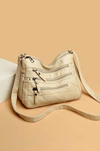 Multi-Zipper Crossbody