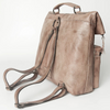 Leather Fold-Over Backpack