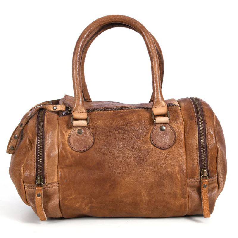 Leather Duffle Shoulder Bag