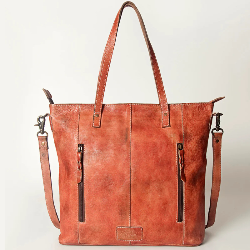 Leather Studded Tote