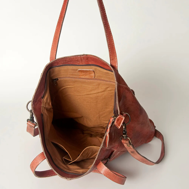 Leather Studded Tote