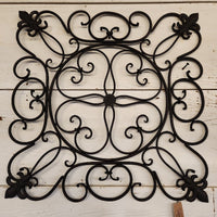 Ornate Wall Plaque black