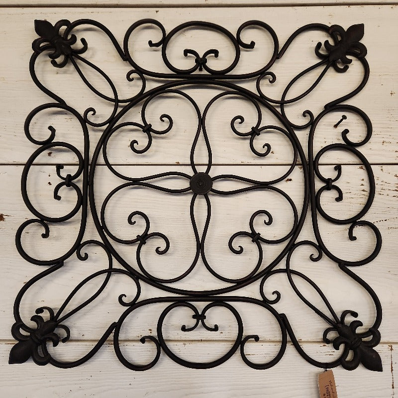 Ornate Wall Plaque black