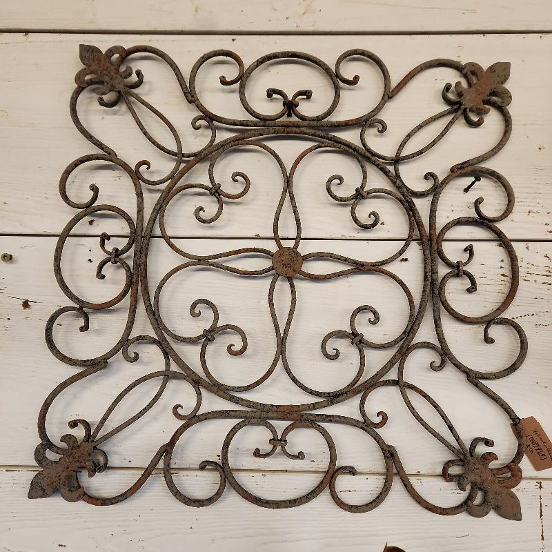 Ornate Wall Plaque textured patina
