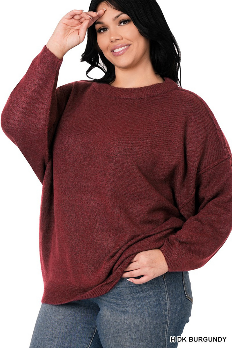 Oversized Round Neck Sweater