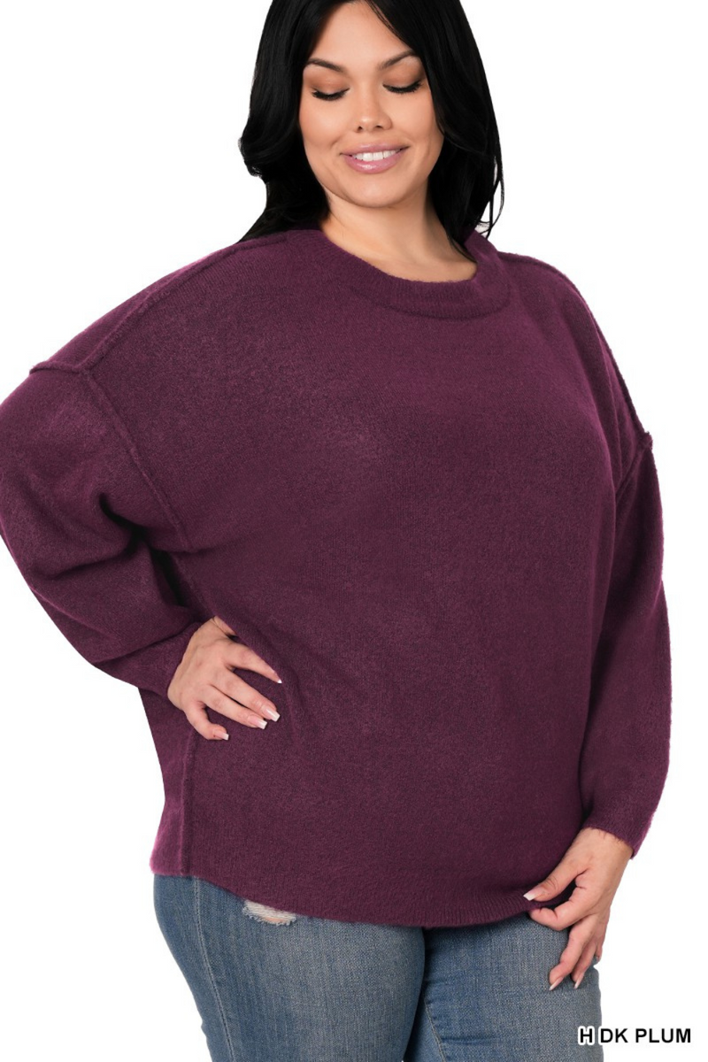 Oversized Round Neck Sweater